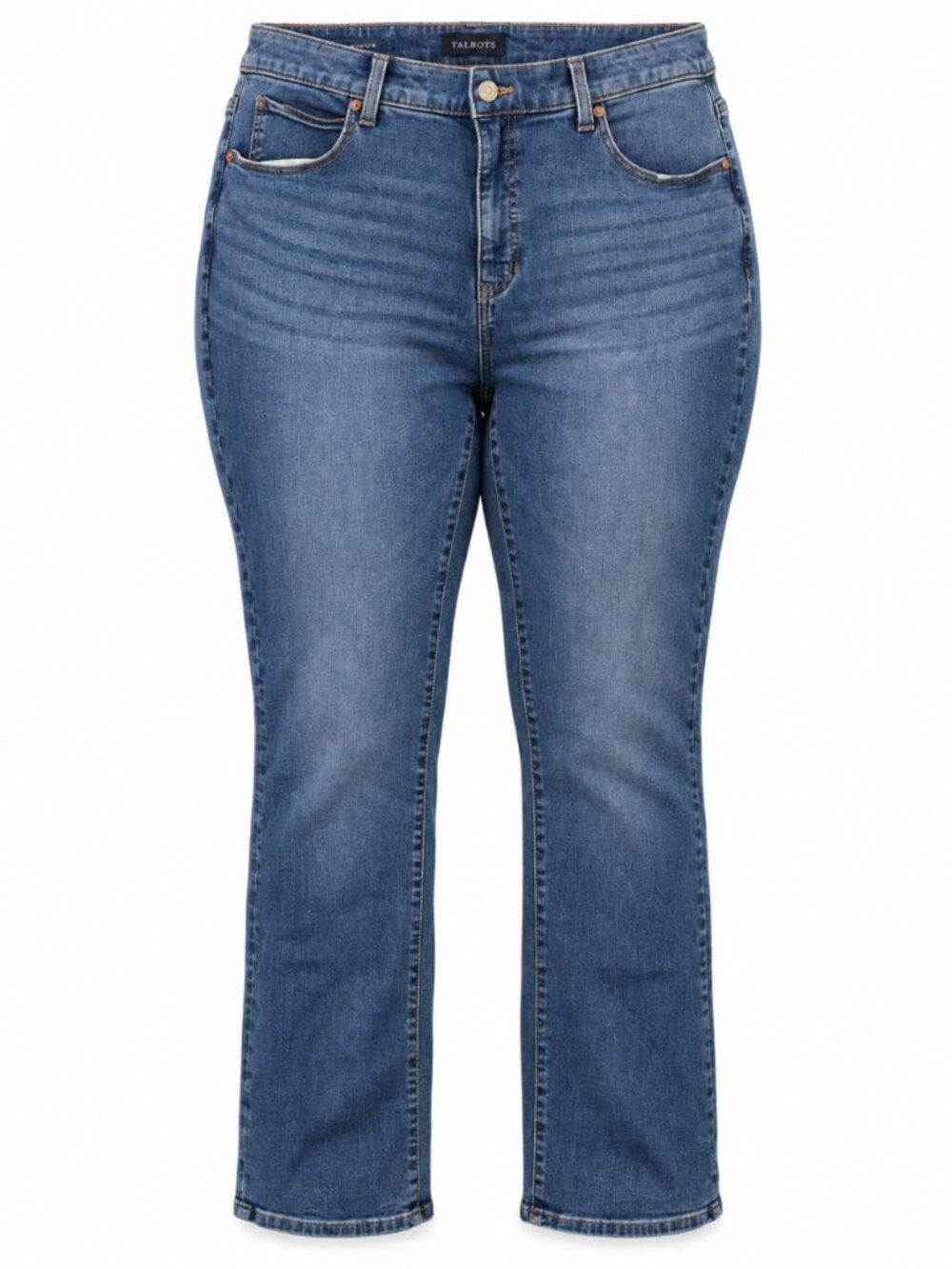Talbots Medium Wash Straight Leg Stretch Jeans Size 14W